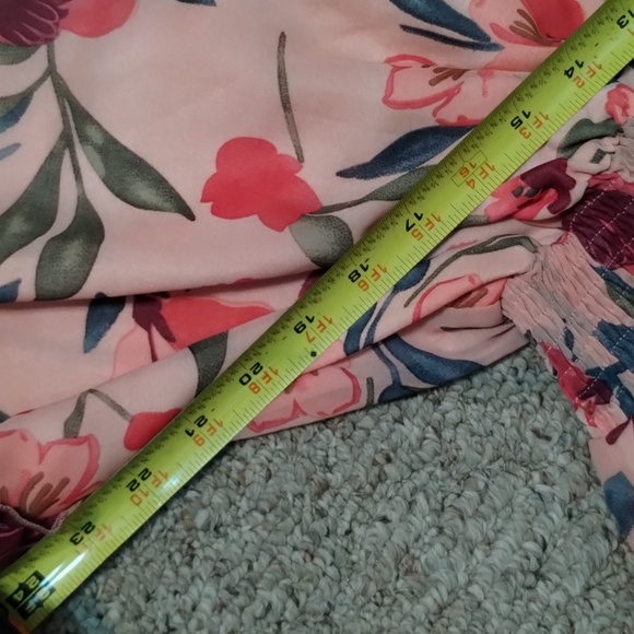 ⭐Floral Midi Dress Women's Size Medium Flowy with Elastic Waist - Picture 10 of 14